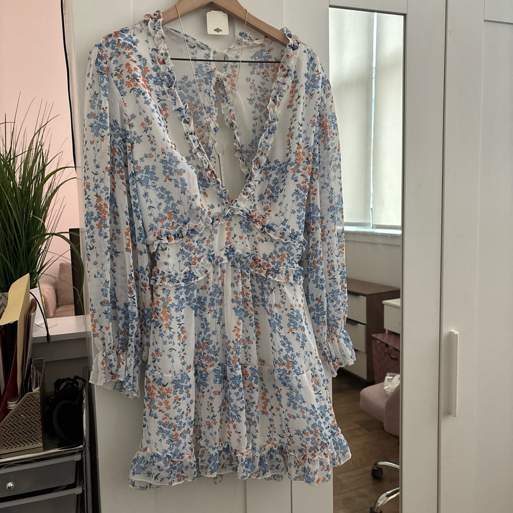 Floral V-Neck Dress